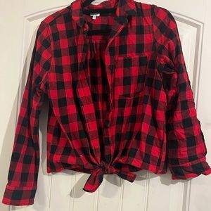 Woman’s top size large buffalo plaid